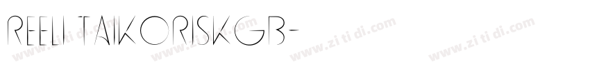 REElI TaikoRiskGB字体转换
